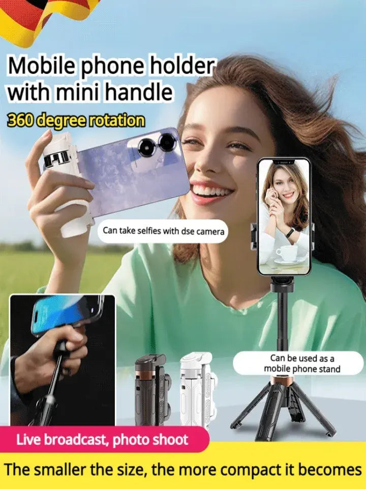 Limited Time: 30% OFF⚡ Pocket Sized Bluetooth Selfie Stick Tripod ✦ For Vlogging & Travel
