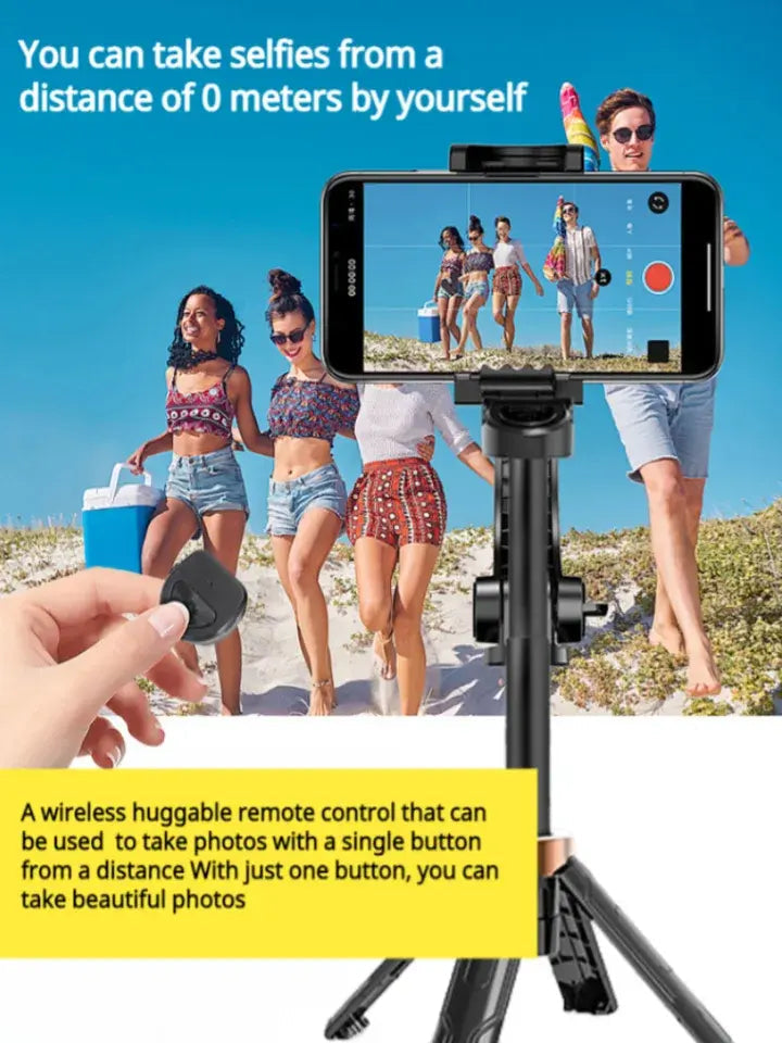 Limited Time: 30% OFF⚡ Pocket Sized Bluetooth Selfie Stick Tripod ✦ For Vlogging & Travel