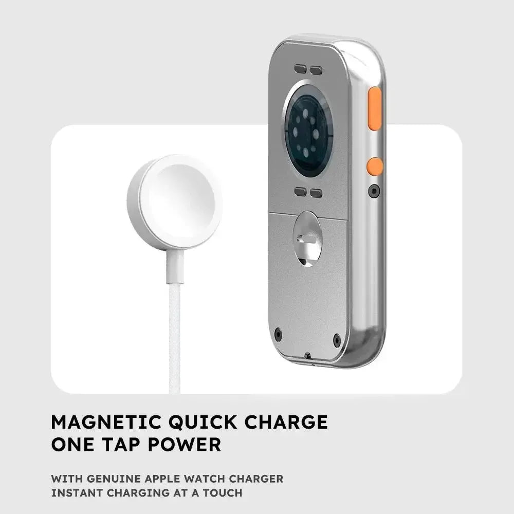 🎧 G-OUSSVE RePod Aluminum Apple Watch Case, Retro iPod Style Protective Cover With Classic Scroll Wheel Design