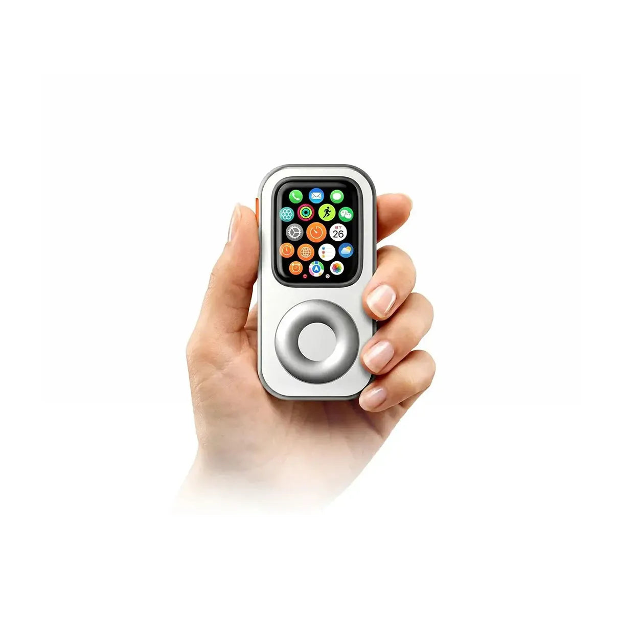 🎧 G-OUSSVE RePod Aluminum Apple Watch Case, Retro iPod Style Protective Cover With Classic Scroll Wheel Design