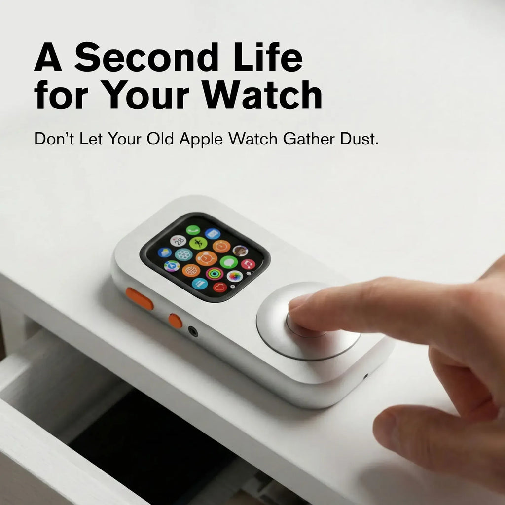 🎧 G-OUSSVE RePod Aluminum Apple Watch Case, Retro iPod Style Protective Cover With Classic Scroll Wheel Design