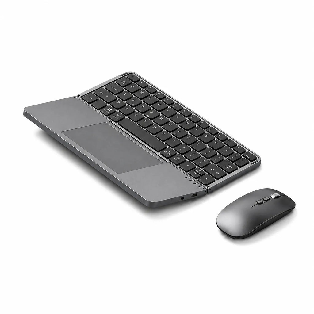 Limited Time: 30% OFF📱 Foldable Bluetooth Keyboard with Touchpad | Travel Wireless Keyboard For Mobile & Tablet