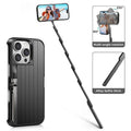 Limited Time: 30% OFF🤳 3-in-1 iPhone Case With Foldable Selfie Stick, Multi-Angle Rotating Stand, Bluetooth Remote for Vlog & Travel Shooting