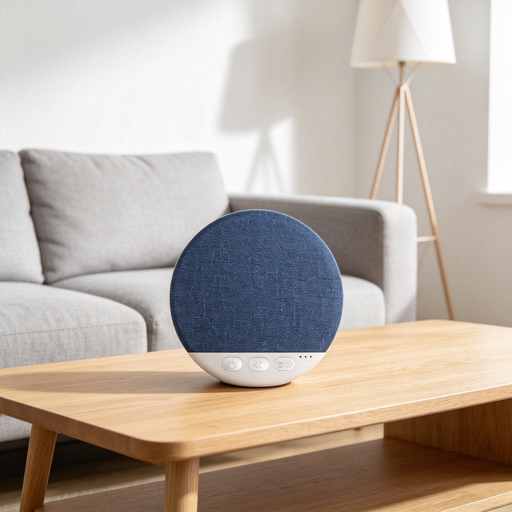 Limited Time: 30% OFF🔊Round Fabric Cover Bluetooth Speaker | Mini Portable Wireless Audio Player, Stylish Home Decor Speaker For Desk