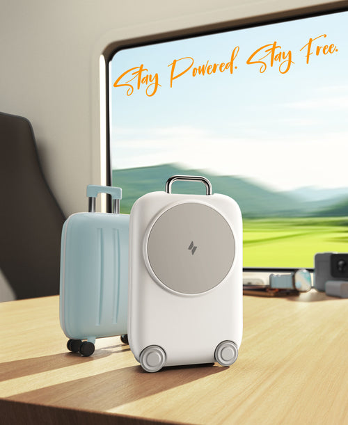 Limited Time: 30% OFF⚡  Mini Luggage Design 3 In 1 Wireless Charging Station | Magnetic Fast Charger For iPhone & Apple Watch