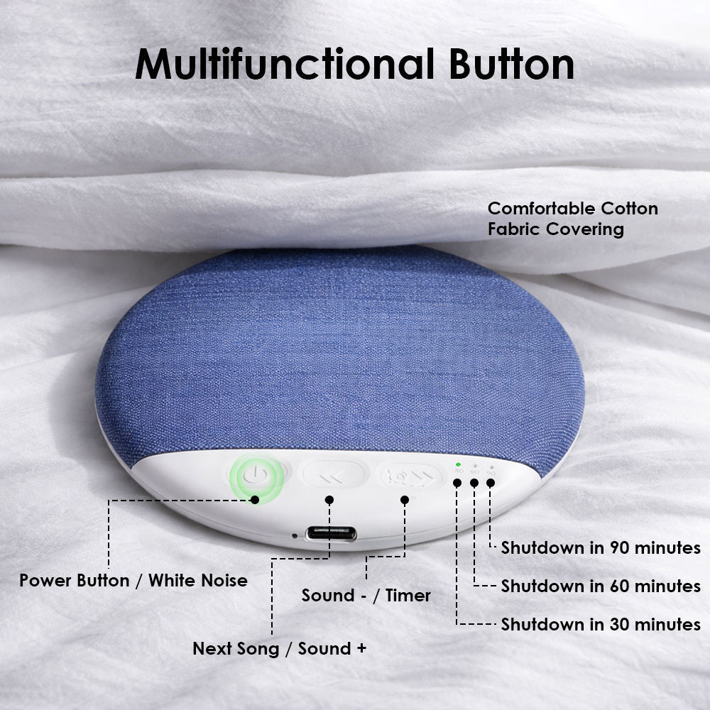 Limited Time: 30% OFF🔊Round Fabric Cover Bluetooth Speaker | Mini Portable Wireless Audio Player, Stylish Home Decor Speaker For Desk
